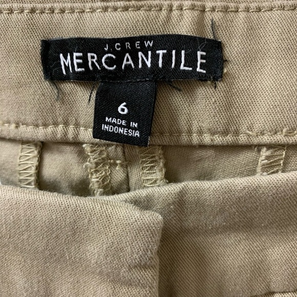 J. Crew mercantile effortless slim khaki pants size 6 10 in rise 26 in inseam - Picture 5 of 5